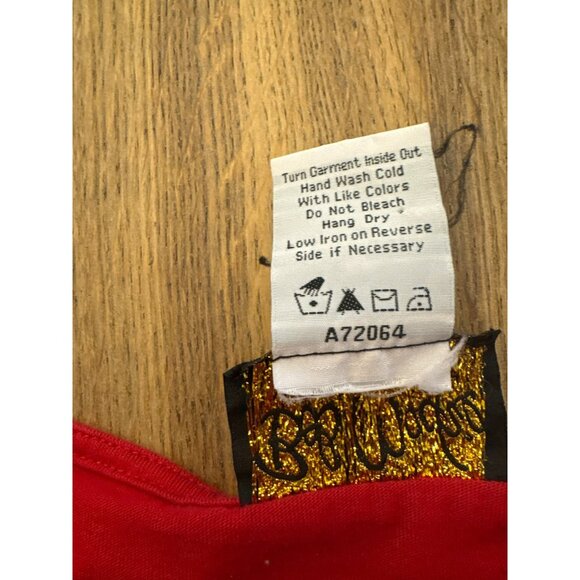 Bob Mackie Red Sailor T-Shirt Size XS Wearable Art Cotton Cruise Nautical Top - Picture 3 of 4